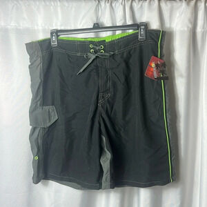 Joe Boxer Men's Size XL  Swim Trunks Swimwear Summer NWT Pullup Drawstring